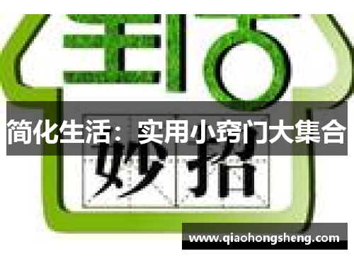 简化生活：实用小窍门大集合